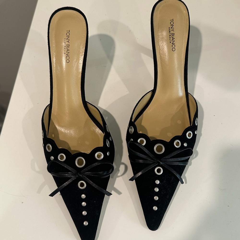 Tony Bianco Shae Mule in Black Suede